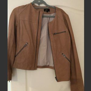 June Women's Tan Leather Jacket Size S